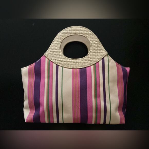 ESTEE LAUDER Colorful Pink Tote Bag w/Matching Wallet - Picture 2 of 11